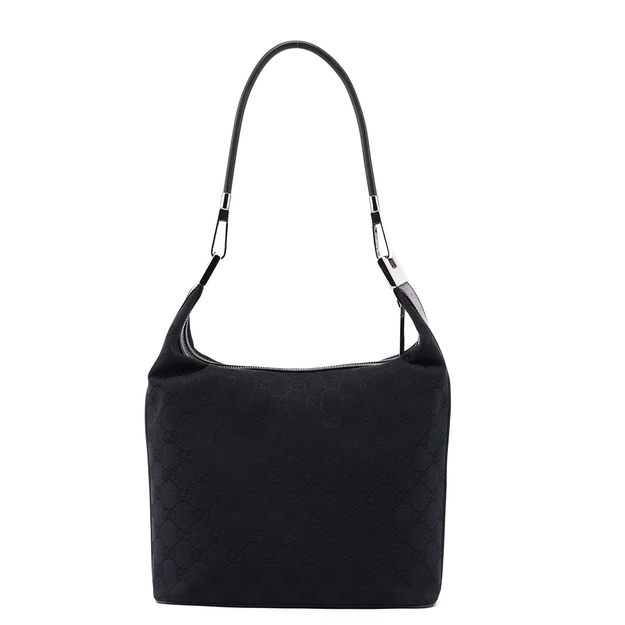 Gucci Black GG Hobo Shoulder Bag