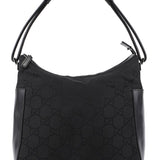 gucci Black GG Hobo Shoulder Bag