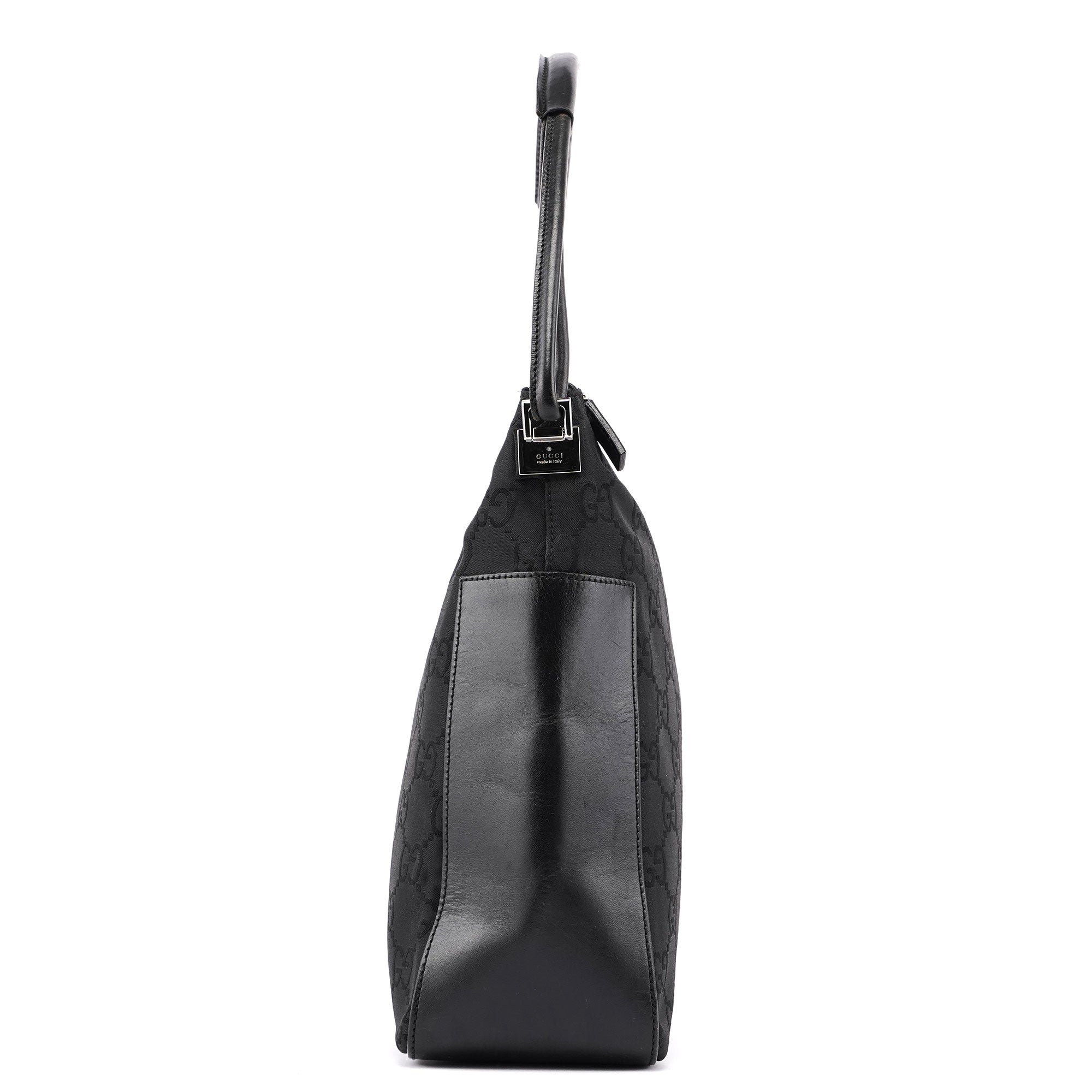 gucci Black GG Hobo Shoulder Bag