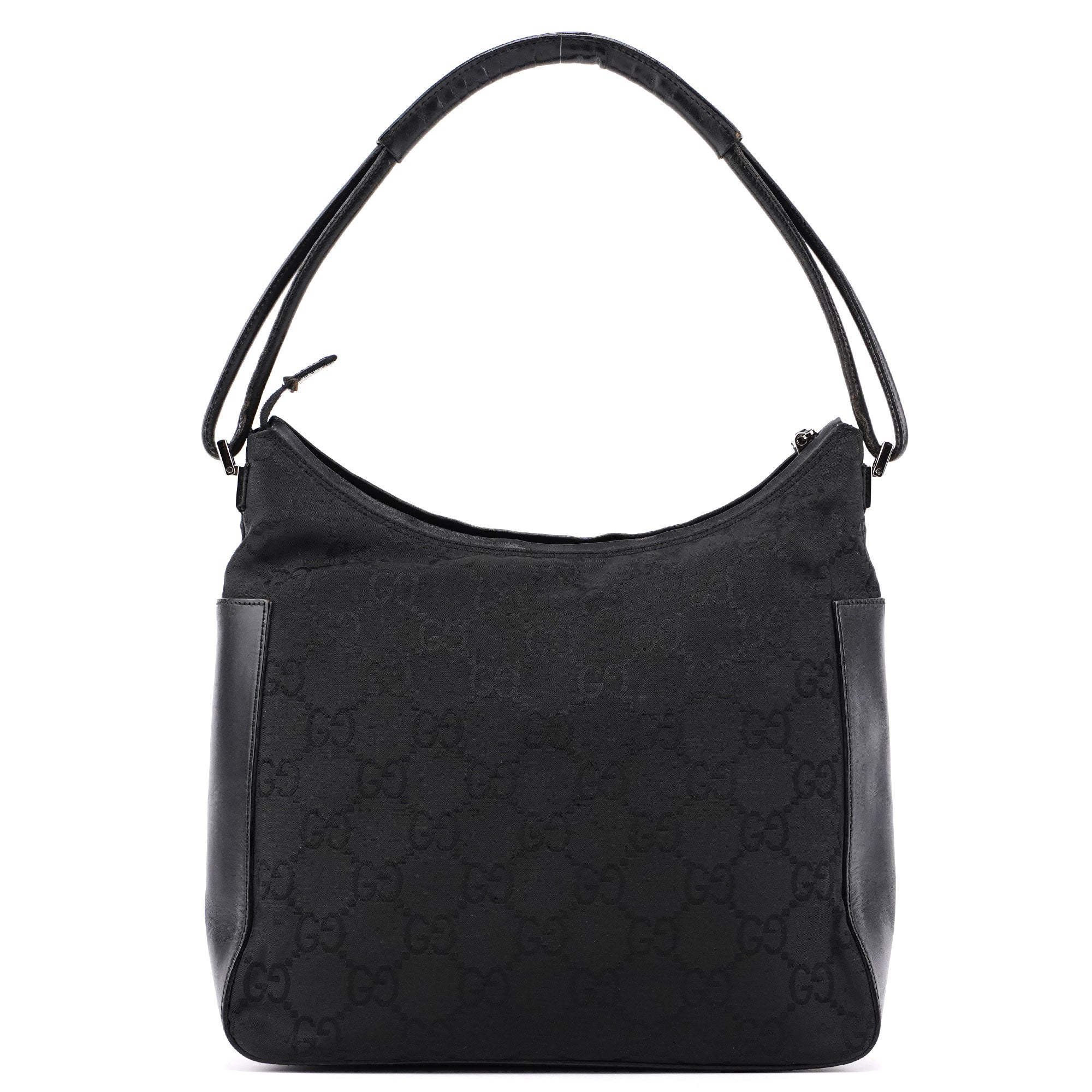 gucci Black GG Hobo Shoulder Bag