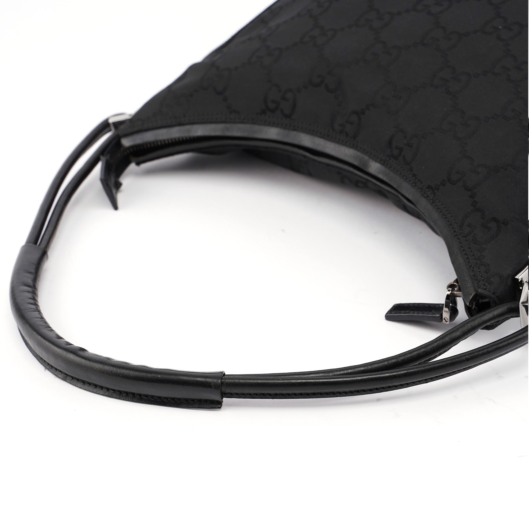 gucci Black GG Hobo Shoulder Bag