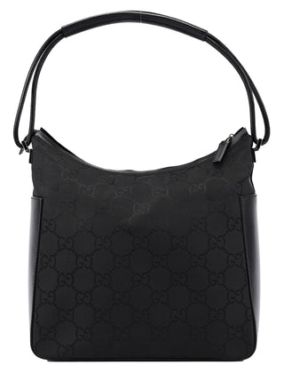 gucci Black GG Hobo Shoulder Bag