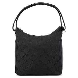 gucci Black GG Hobo Shoulder Bag