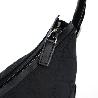 gucci Black GG Hobo Shoulder Bag