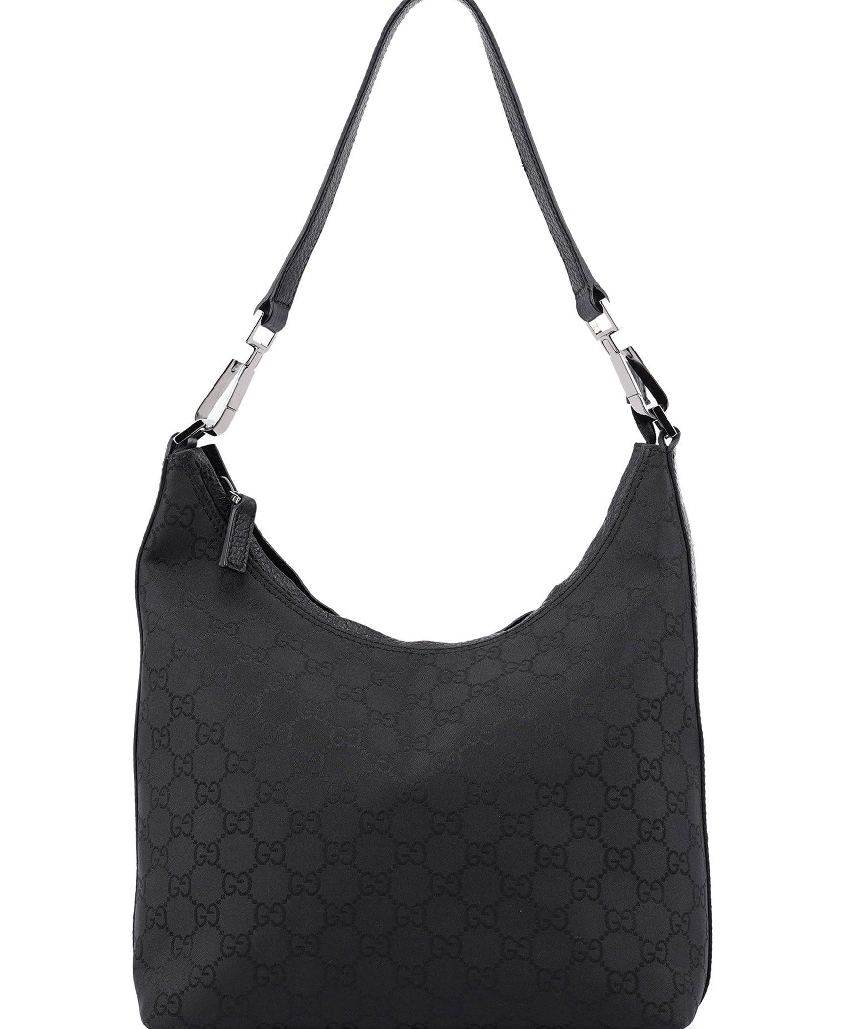 gucci Black GG Hobo Shoulder Bag