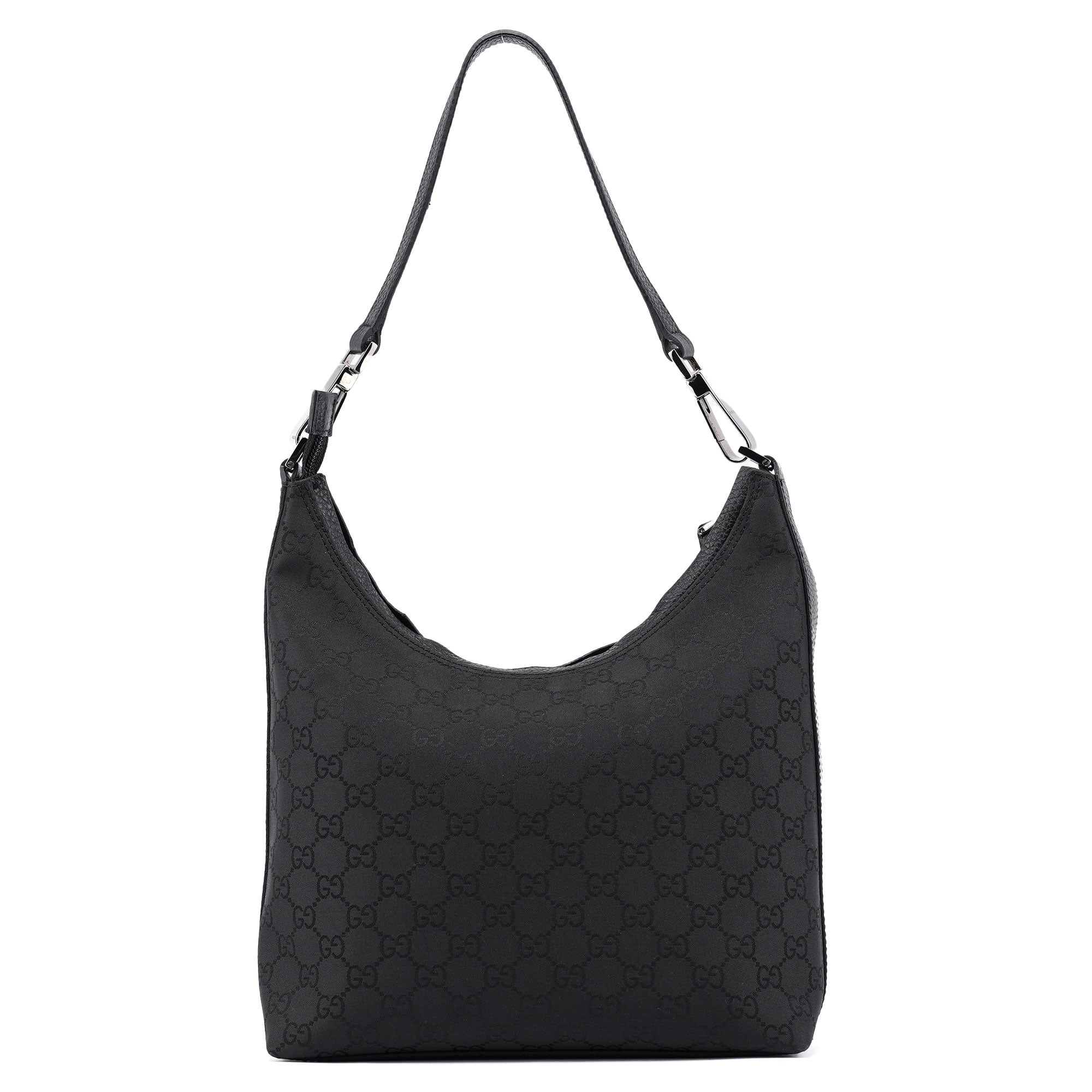 gucci Black GG Hobo Shoulder Bag