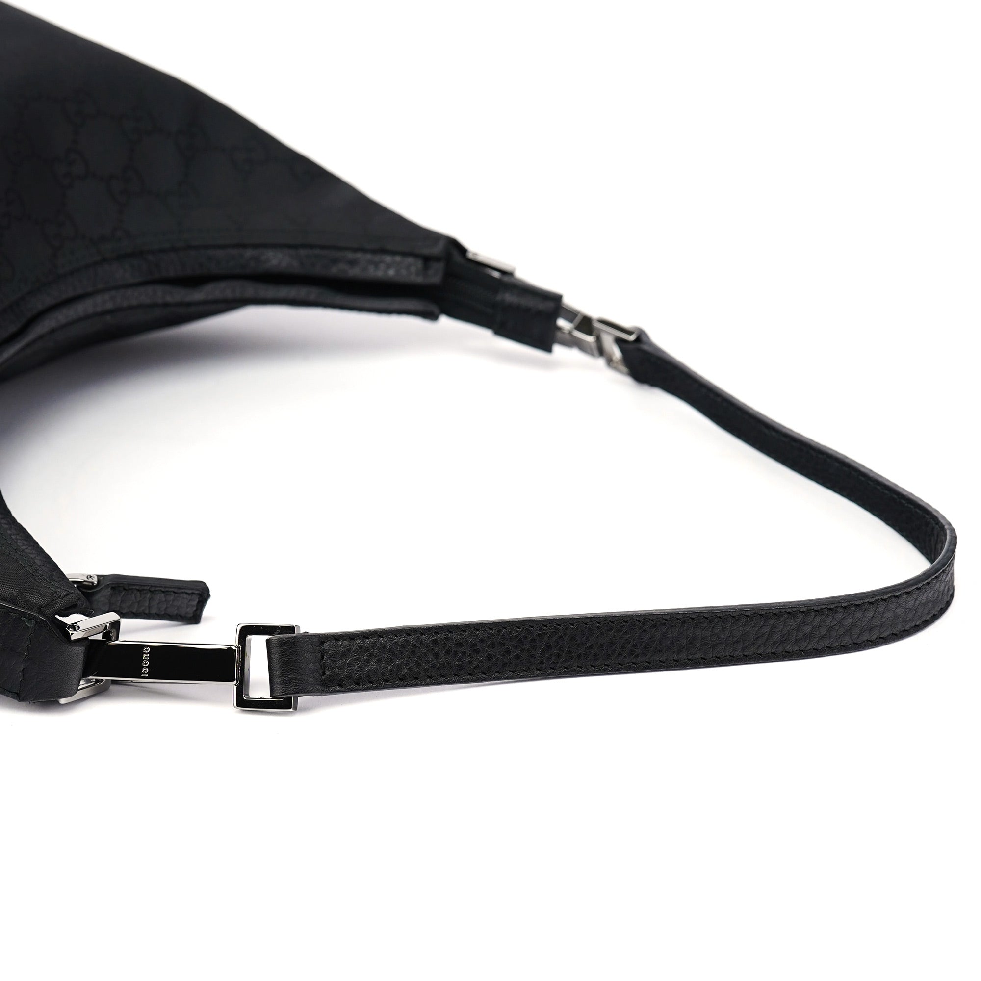 gucci Black GG Hobo Shoulder Bag