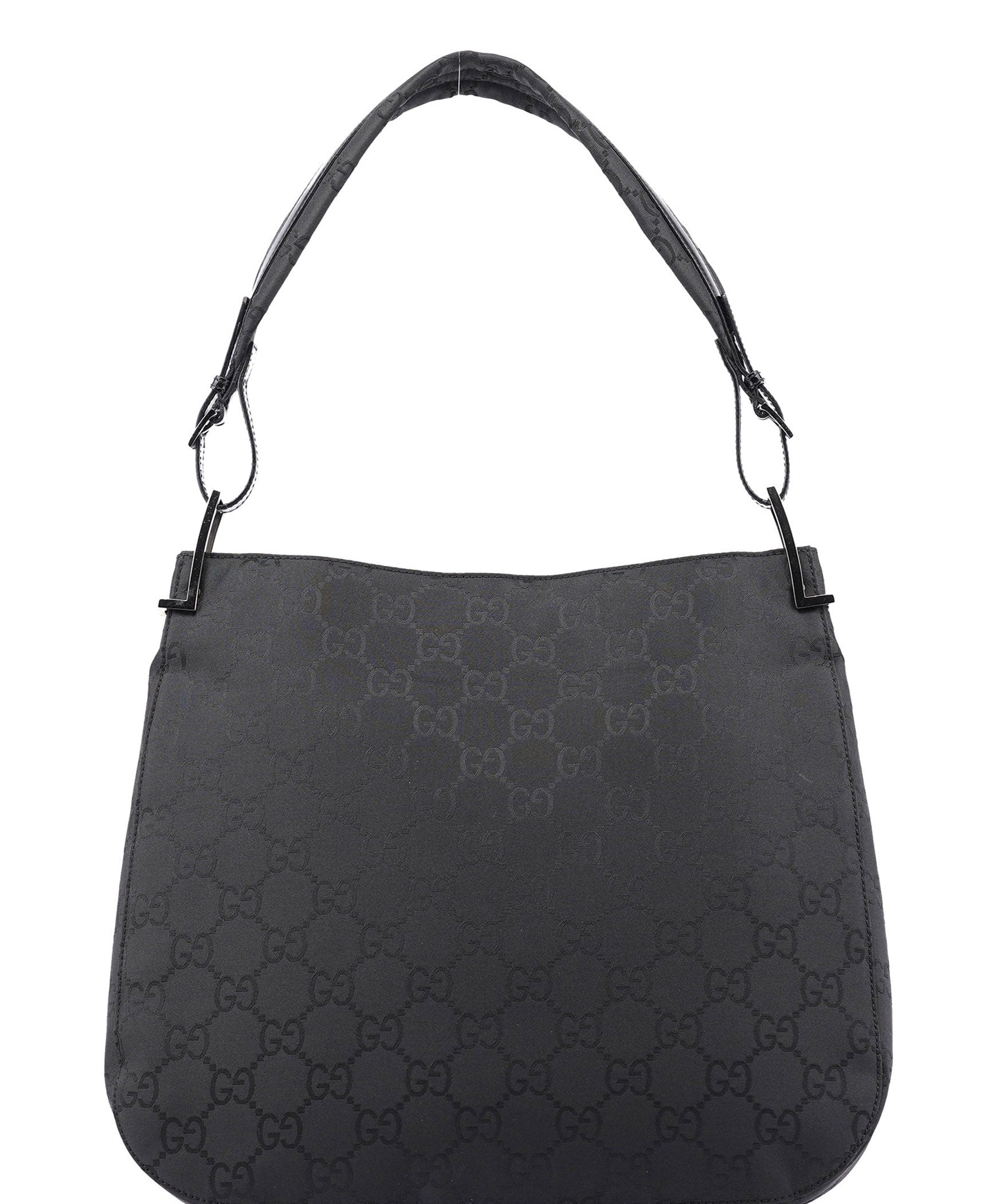 gucci Black GG Hobo Shoulder Bag