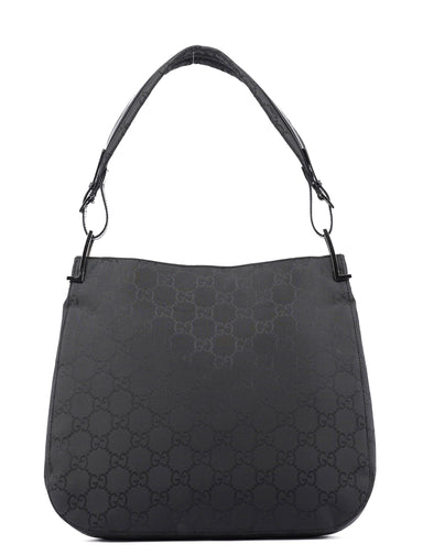 gucci Black GG Hobo Shoulder Bag