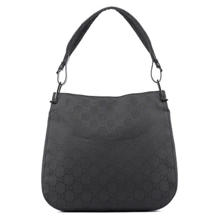 gucci Black GG Hobo Shoulder Bag