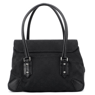 Gucci Black GG Horsebit Handbag