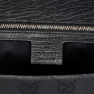 Gucci Black GG Horsebit Handbag