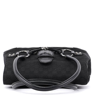 Gucci Black GG Horsebit Handbag