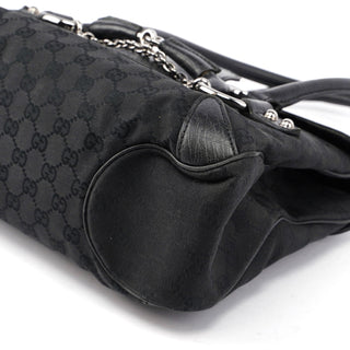 Gucci Black GG Horsebit Handbag