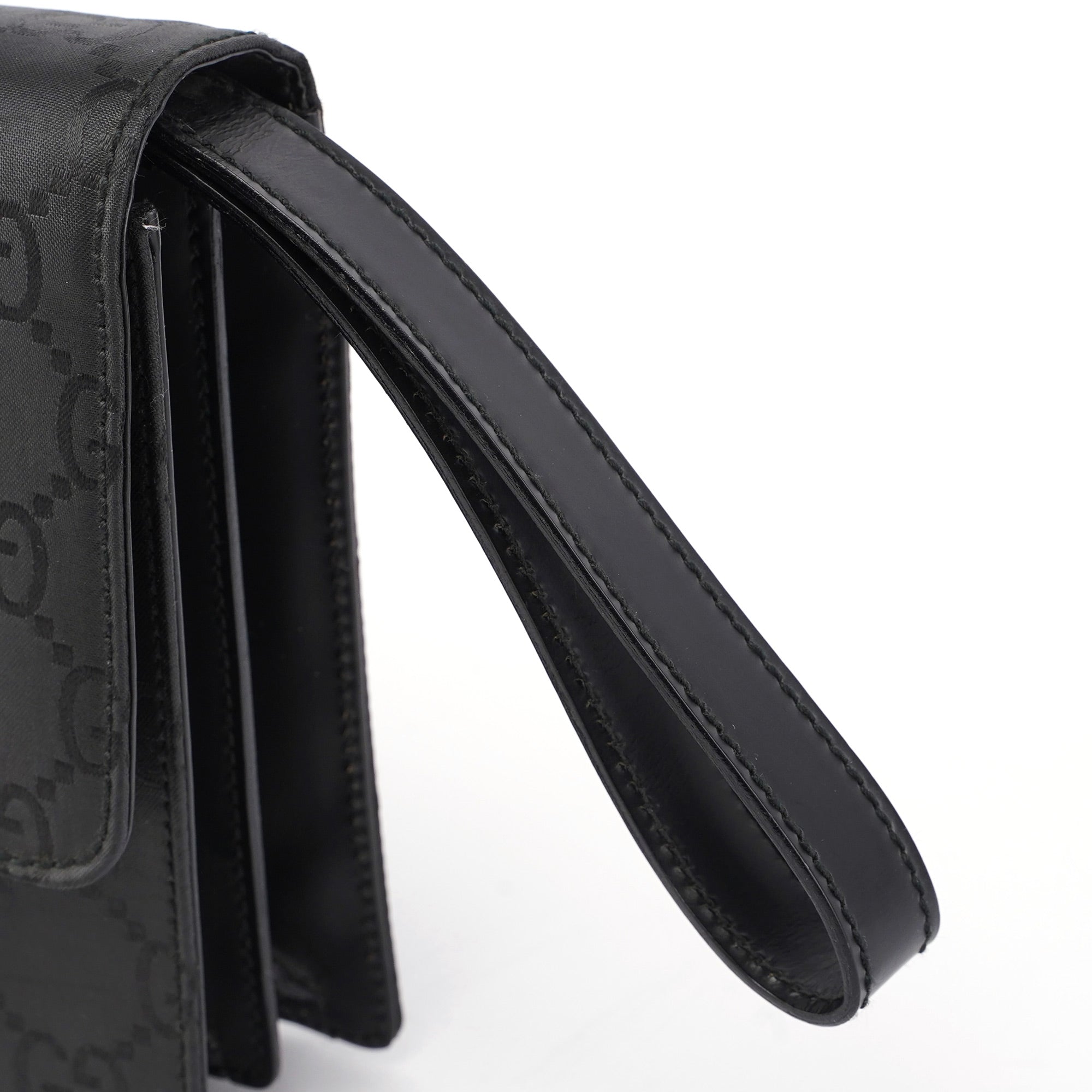 Gucci Black GG Keylock Clutch Bag