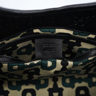 Gucci Black GG Leather Jackie Shoulder Bag