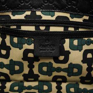 Gucci Black GG Leather Jackie Shoulder Bag