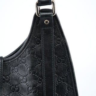 Gucci Black GG Leather Jackie Shoulder Bag