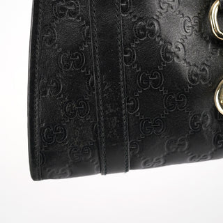 Gucci Black GG Leather Jackie Shoulder Bag