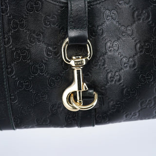 Gucci Black GG Leather Jackie Shoulder Bag