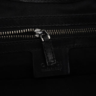 Gucci Black GG Leather Jackie Shoulder Bag