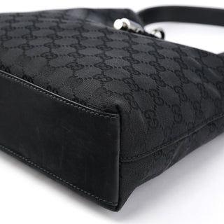 Gucci Black GG Leather Jackie Shoulder Bag