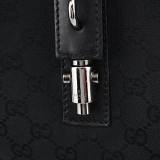 Gucci Black GG Leather Jackie Shoulder Bag
