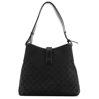 Gucci Black GG Leather Jackie Shoulder Bag