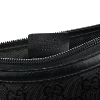 Gucci Black GG Leather Shoulder Bag