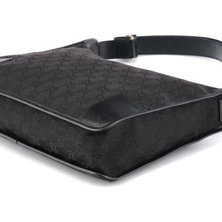 Gucci Black GG Leather Shoulder Bag