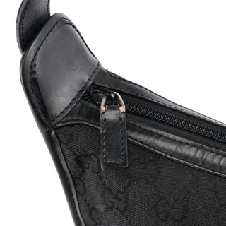 Gucci Black GG Leather Shoulder Bag