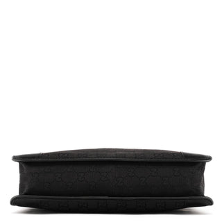 Gucci Black GG Leather Shoulder Bag