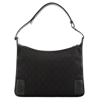 Gucci Black GG Leather Shoulder Bag