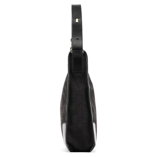 Gucci Black GG Leather Shoulder Bag