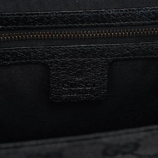 Gucci Black GG Leather Studded Tote Bag