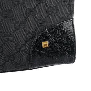 Gucci Black GG Leather Studded Tote Bag