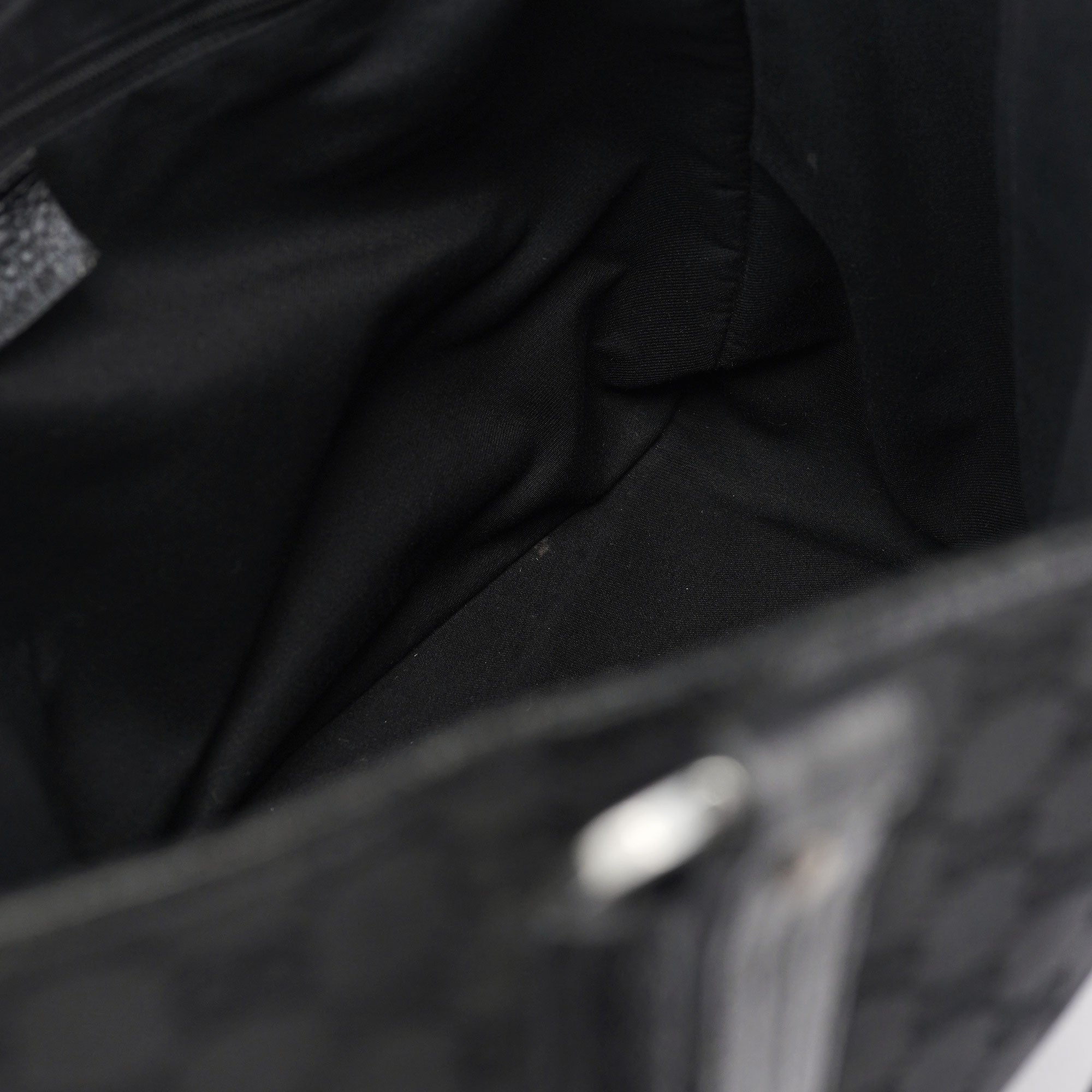 Gucci Black GG Leather Tote Bag