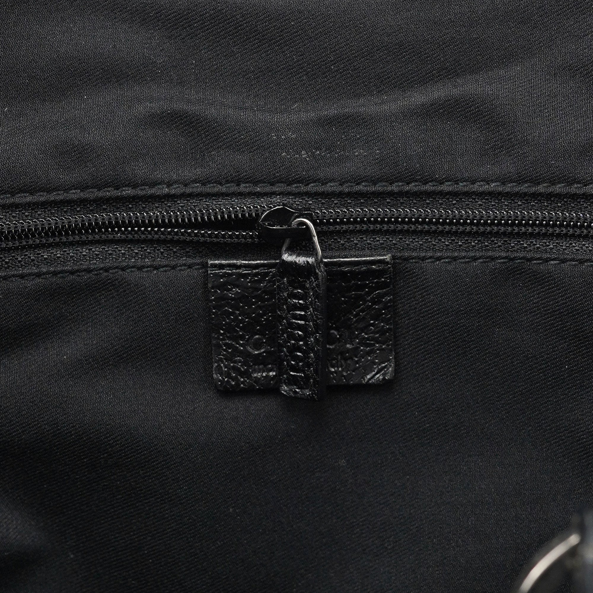 Gucci Black GG Leather Tote Bag