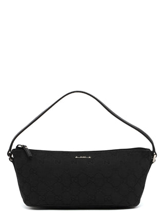 Gucci Black GG Monogram Canvas Boat Pochette