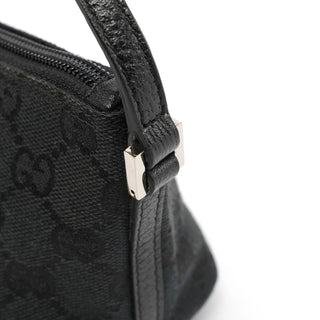 Gucci Black GG Monogram Canvas Boat Pochette