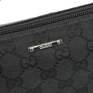 Gucci Black GG Monogram Canvas Boat Pochette