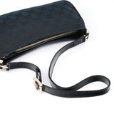 Gucci Black GG Patent Leather Shoulder Bag