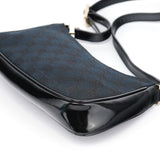 Gucci Black GG Patent Leather Shoulder Bag