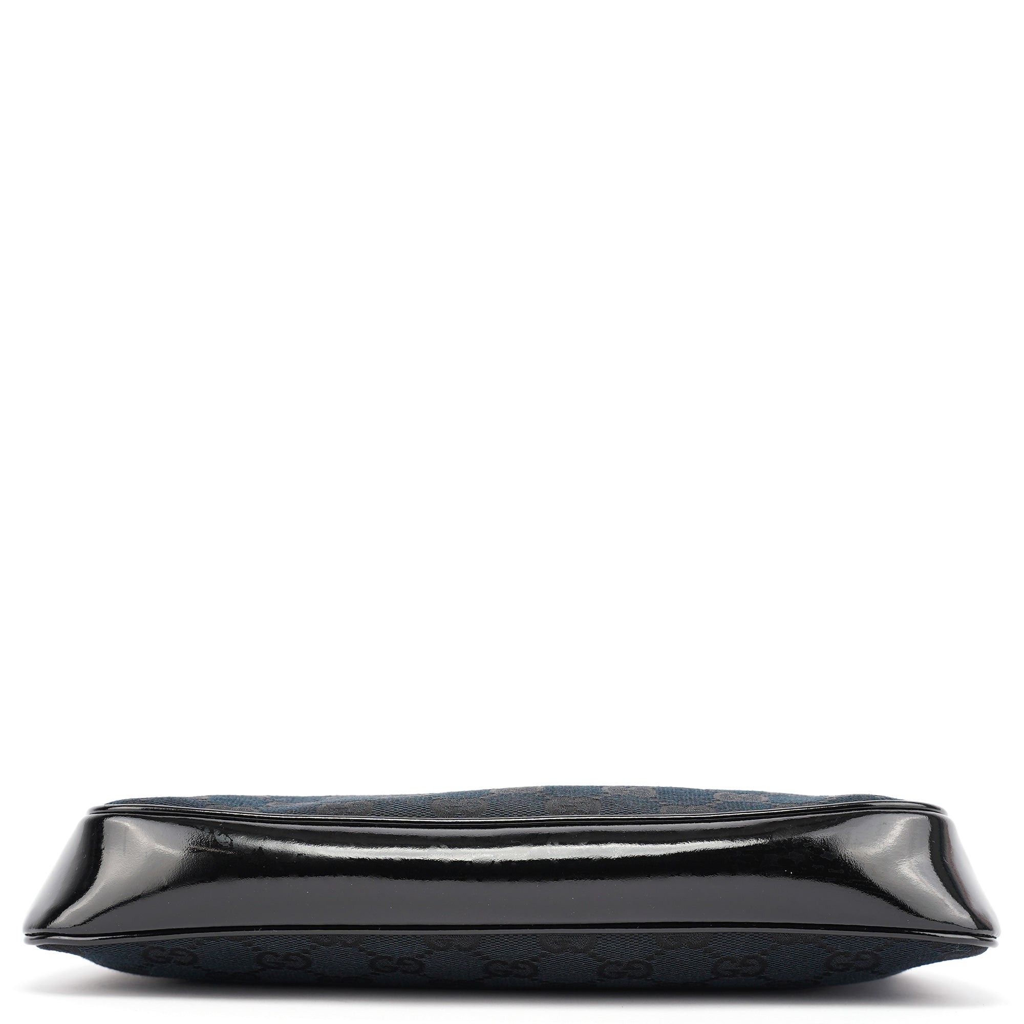 Gucci Black GG Patent Leather Shoulder Bag