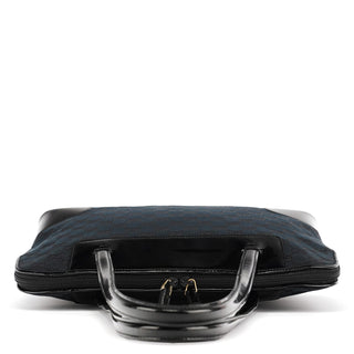 Gucci Black GG Patent Leather Tote Bag