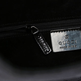 Gucci Black GG Plastic Top Handle Bag