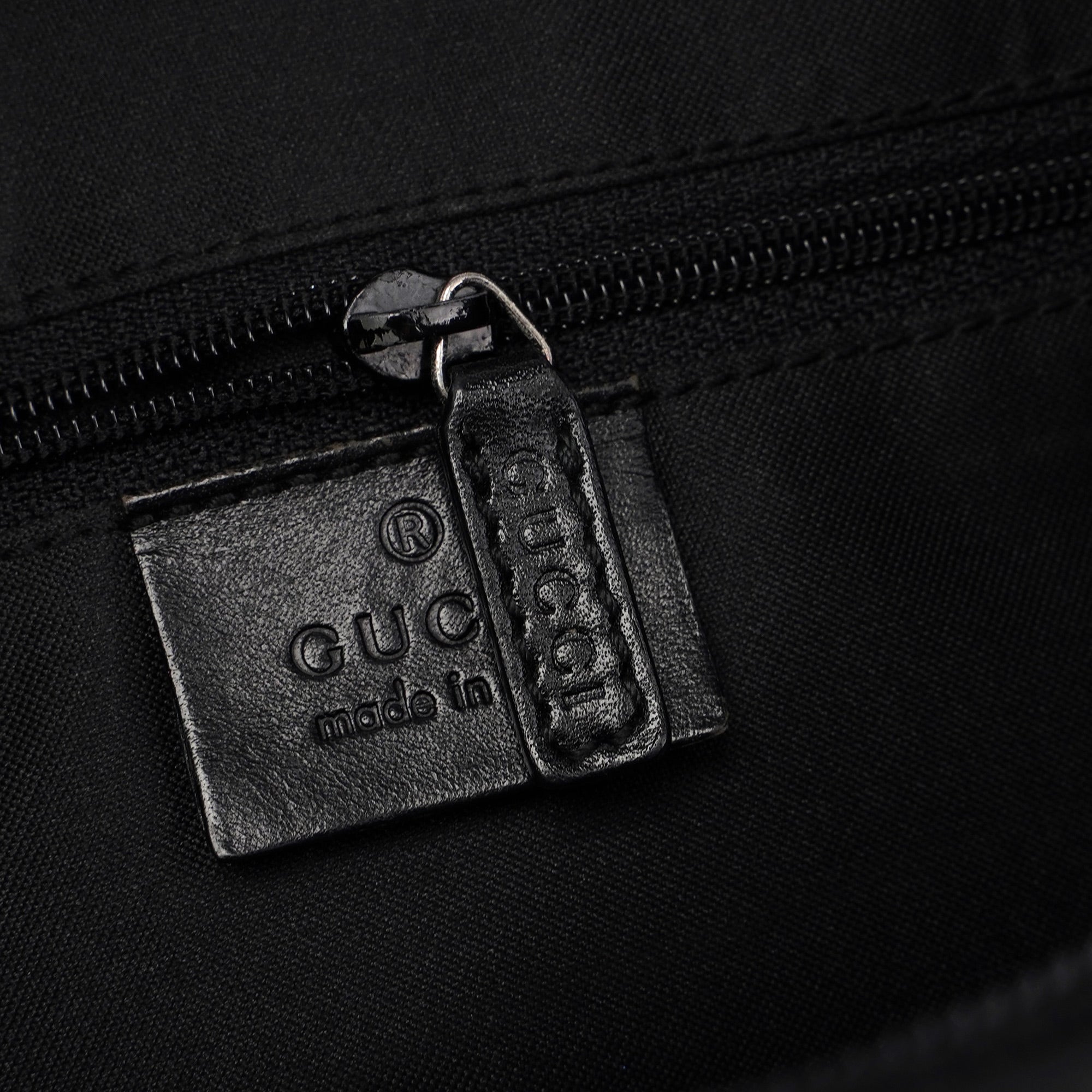 Gucci Black GG Pocket Shoulder Bag