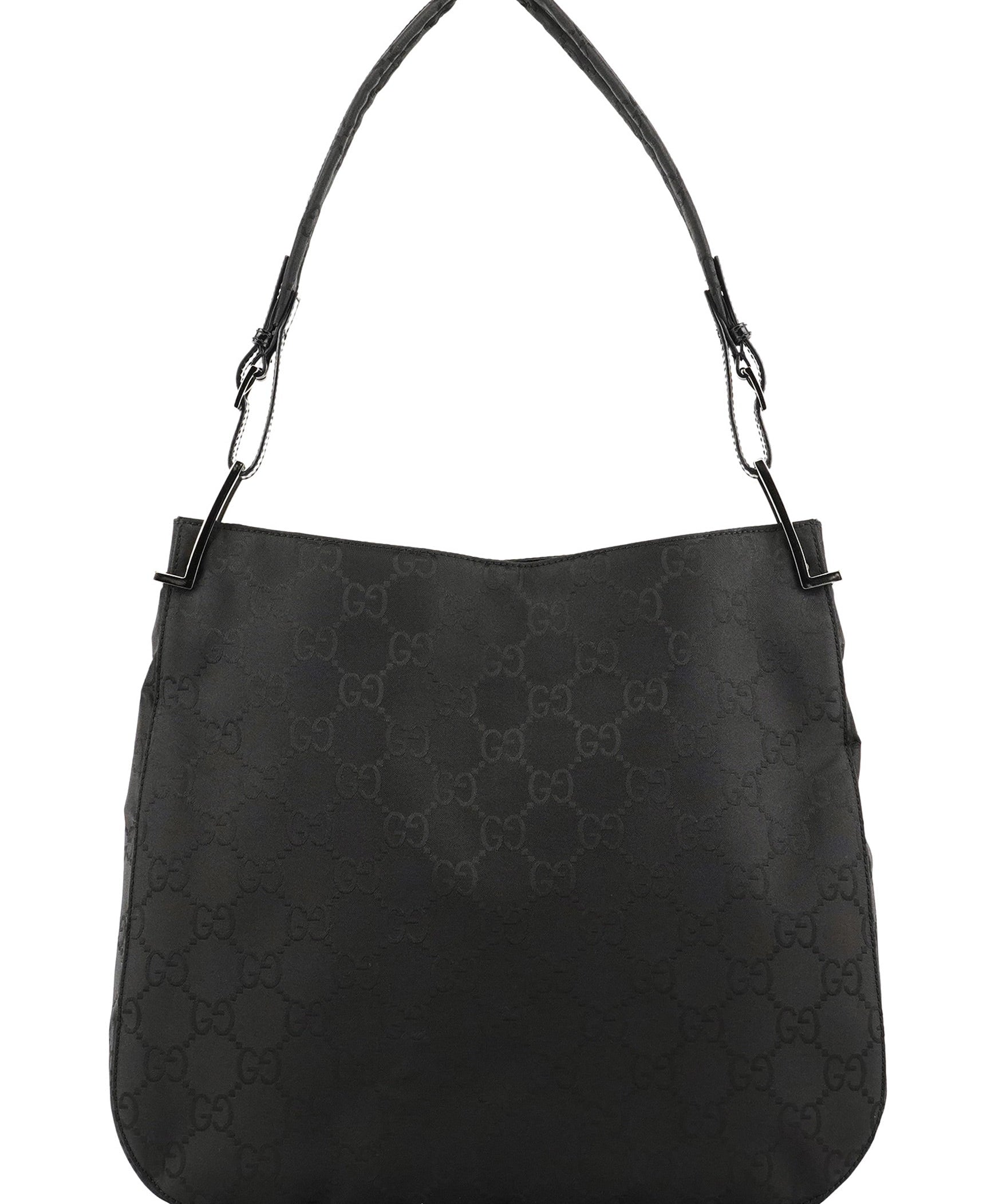 Gucci Skuldertaske i sort GG canvas