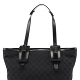 Gucci Black GG Shoulder Tote Bag