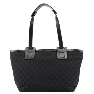 Gucci Black GG Shoulder Tote Bag